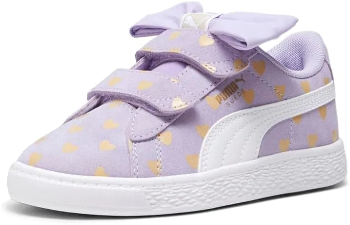 Детские кроссовки для девочек Suede Classic Light Flex Re-Bow V PUMA, Purple — фото 2