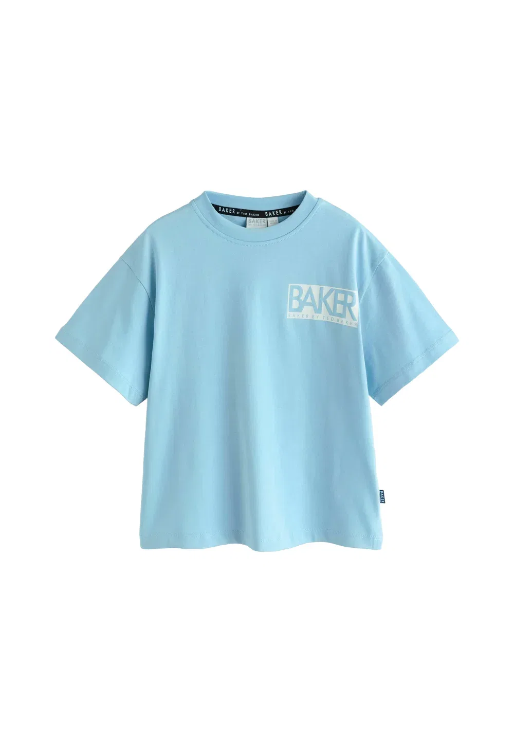 Стандартный крой - комплект из 3 футболок с графическим принтом Baker By Ted Baker, White Blue Grey — фото 4