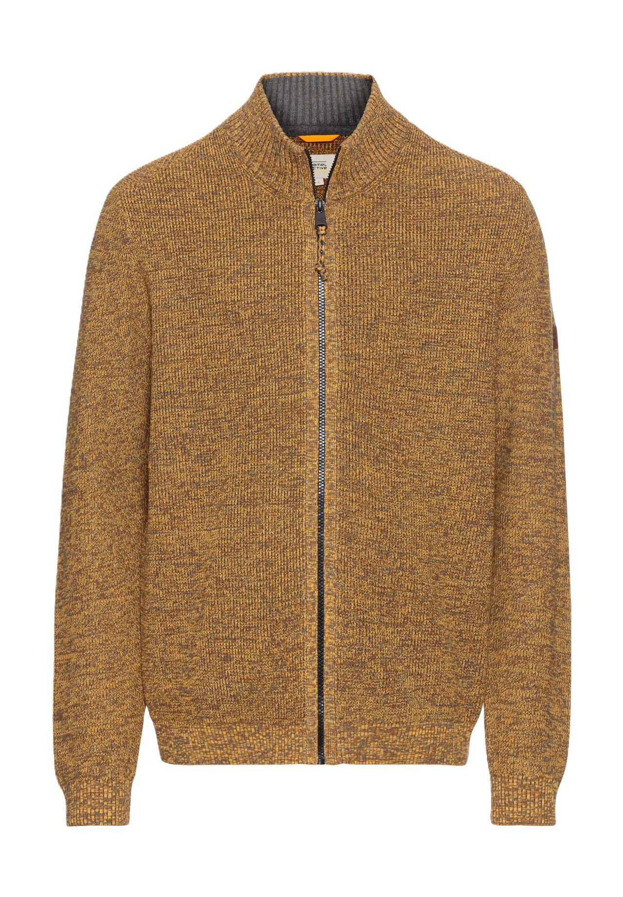 

Кардиган, воротник стойка, мужской Camel active, цвет 64 Cumin Yellow