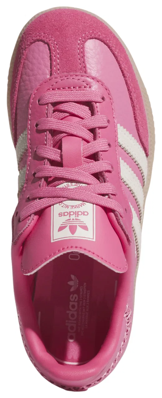Кроссовки для девочек Samba Adidas, цвет Bliss Pink/Off White — фото 4