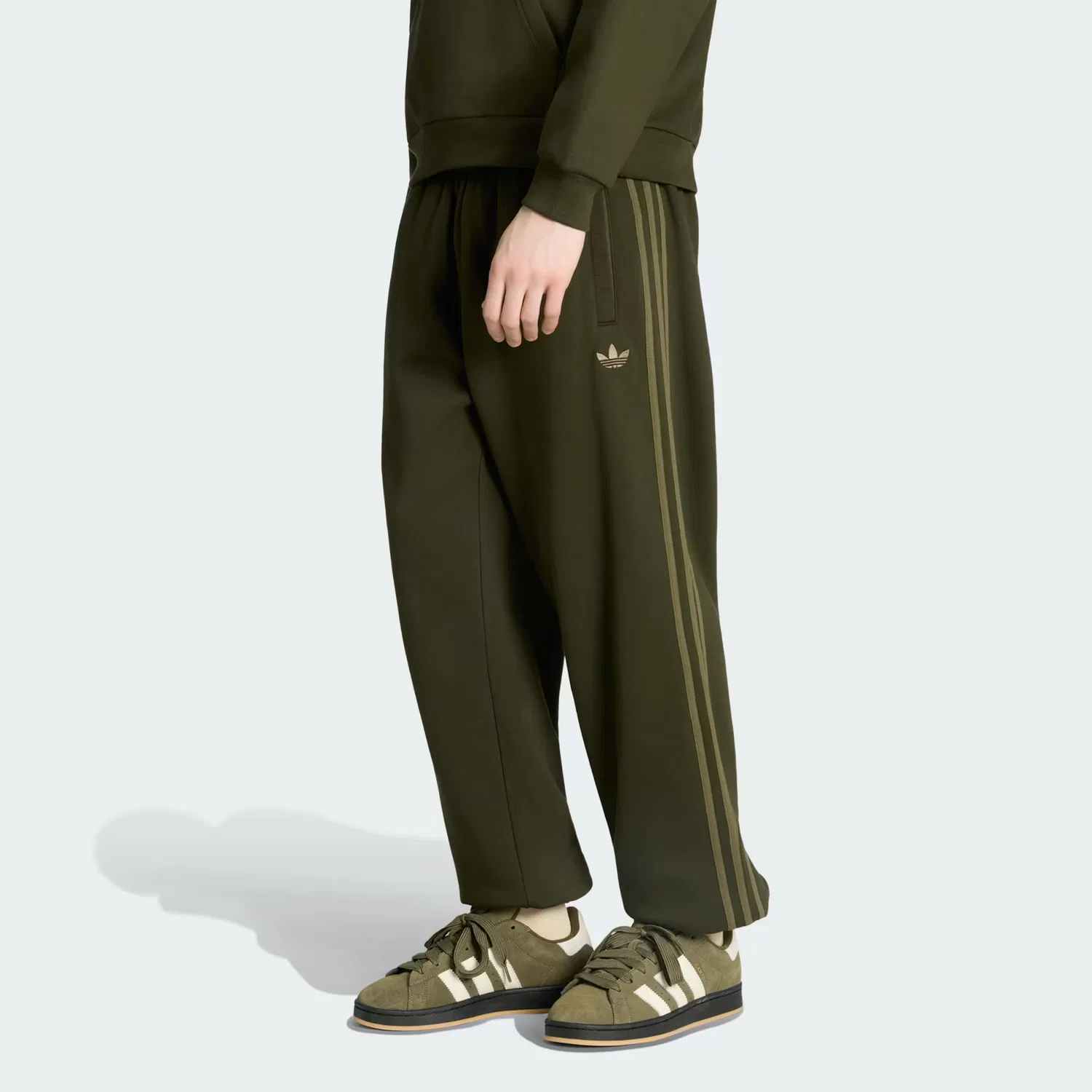 Мужские спортивные штаны свободного кроя Adicolor 3-Stripes Cuffed Adidas Originals, Night Cargo