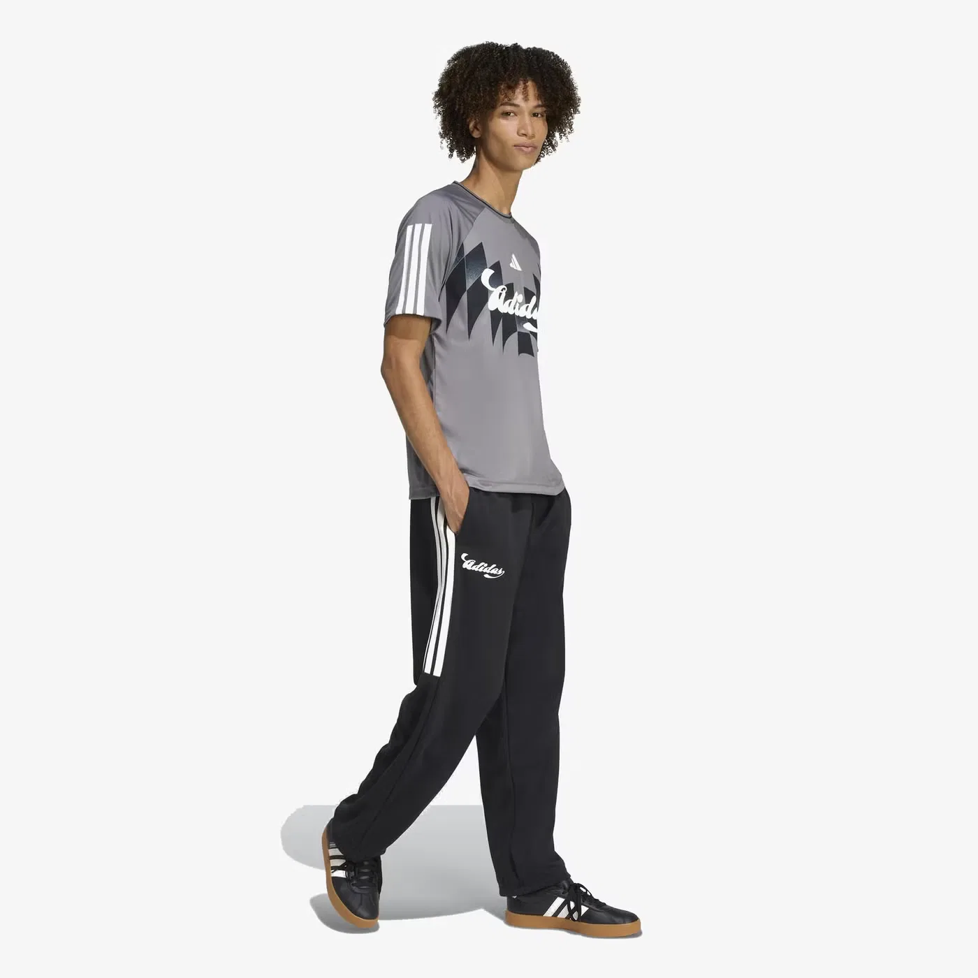 Штаны спортивные с логотипом House of Tiro x Common Goal Adidas, черный — фото 4