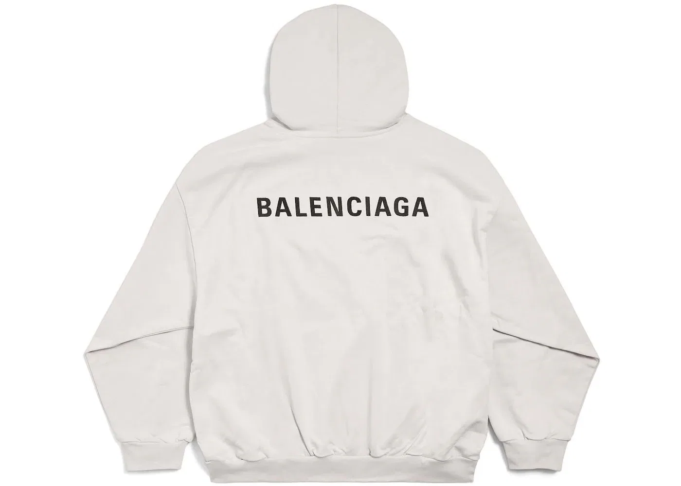 Мужской худи с длинным рукавом Back Logo Hoodie Balenciaga, Off White — фото 2