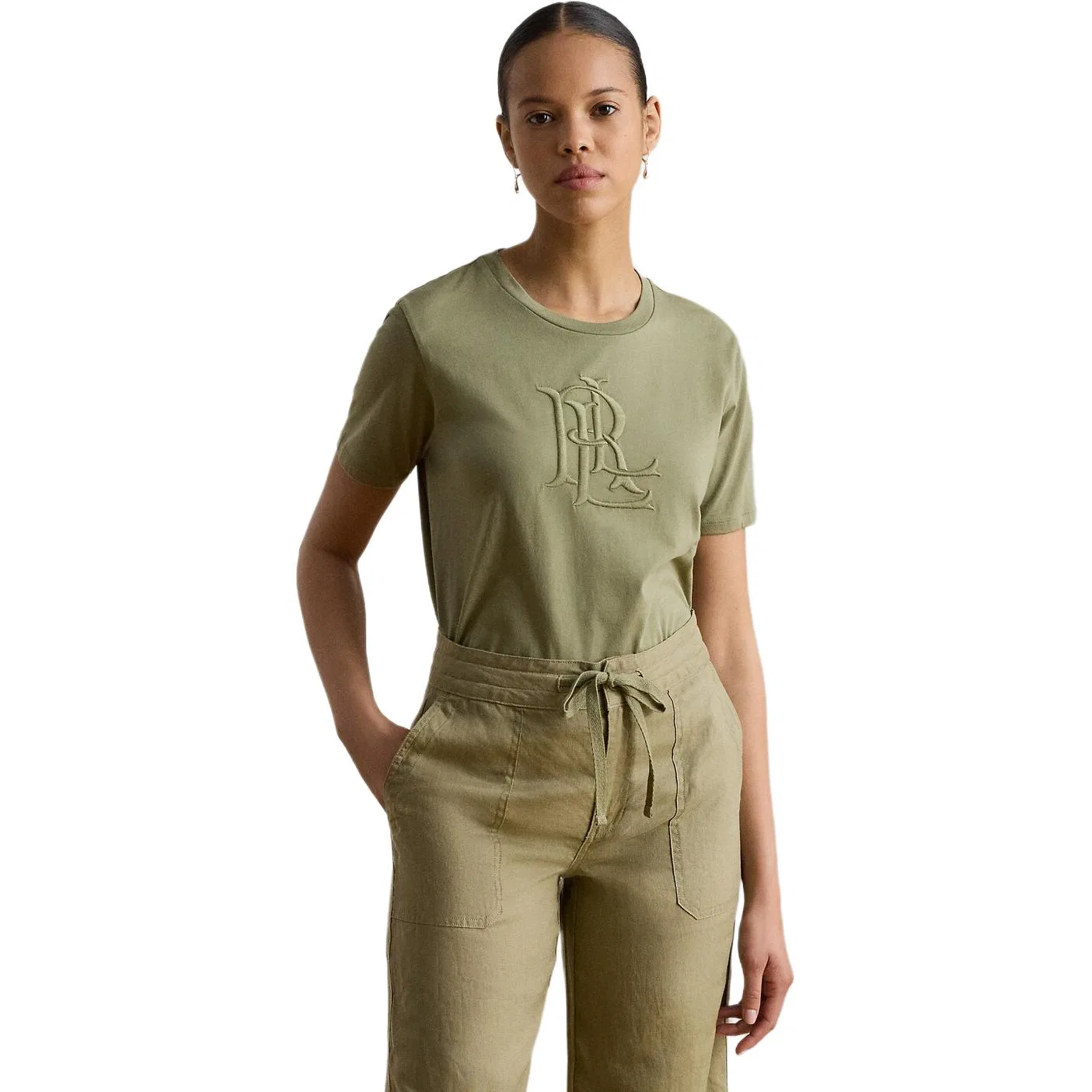 Женская футболка с круглым вырезом Polo Ralph Lauren, 310 Light Green — фото 4
