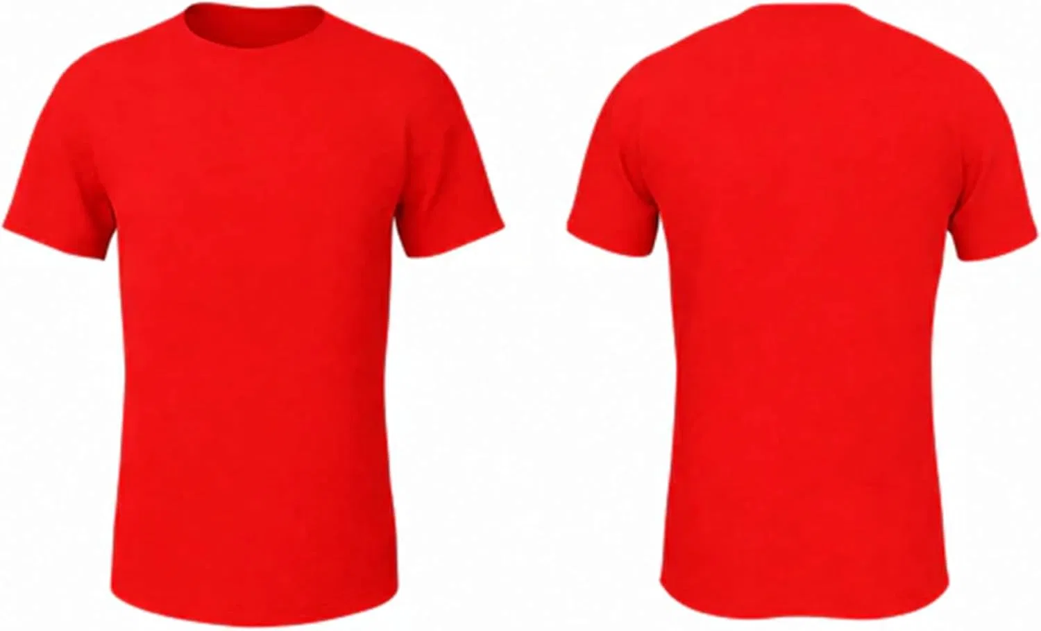 Мужская футболка с круглым вырезом 2501, Red