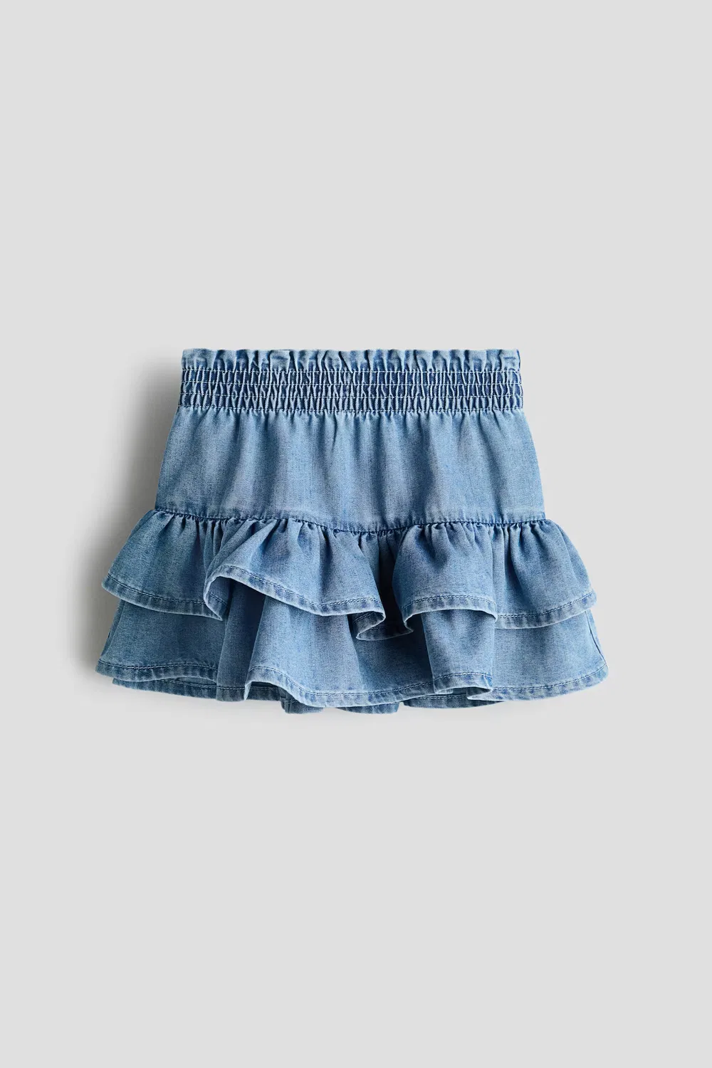 Многоярусная джинсовая юбка H&M, Denimblau — фото 3