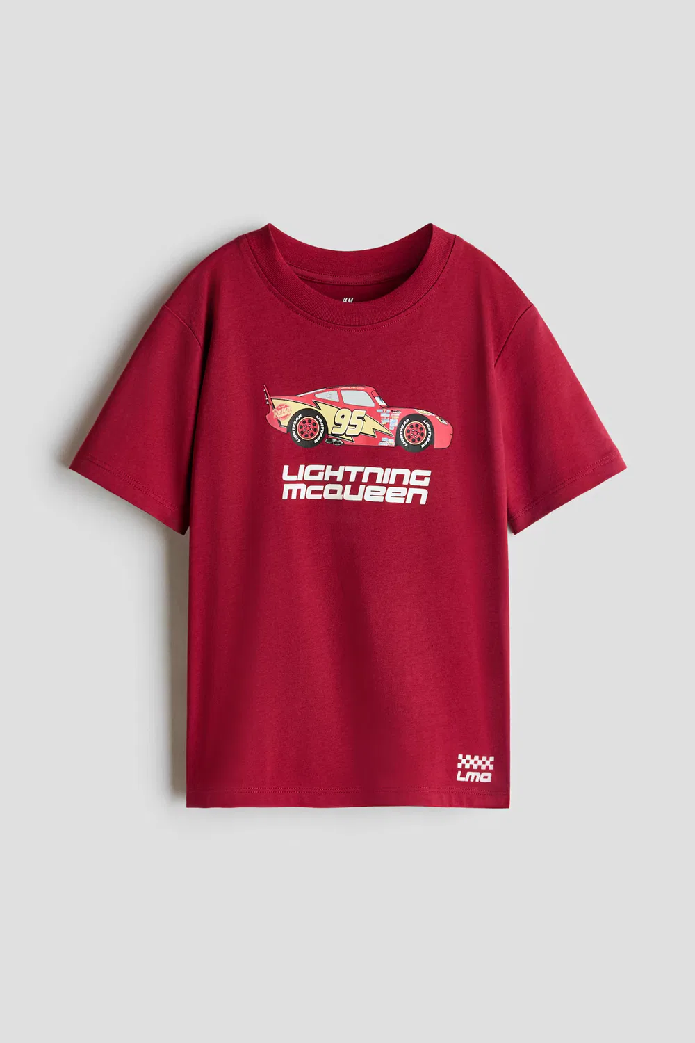 Футболка оверсайз с принтом H&M, Rot/Autos