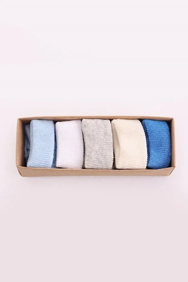 Детские носки для новорожденных хлопковые Kidello, Blue — фото 3