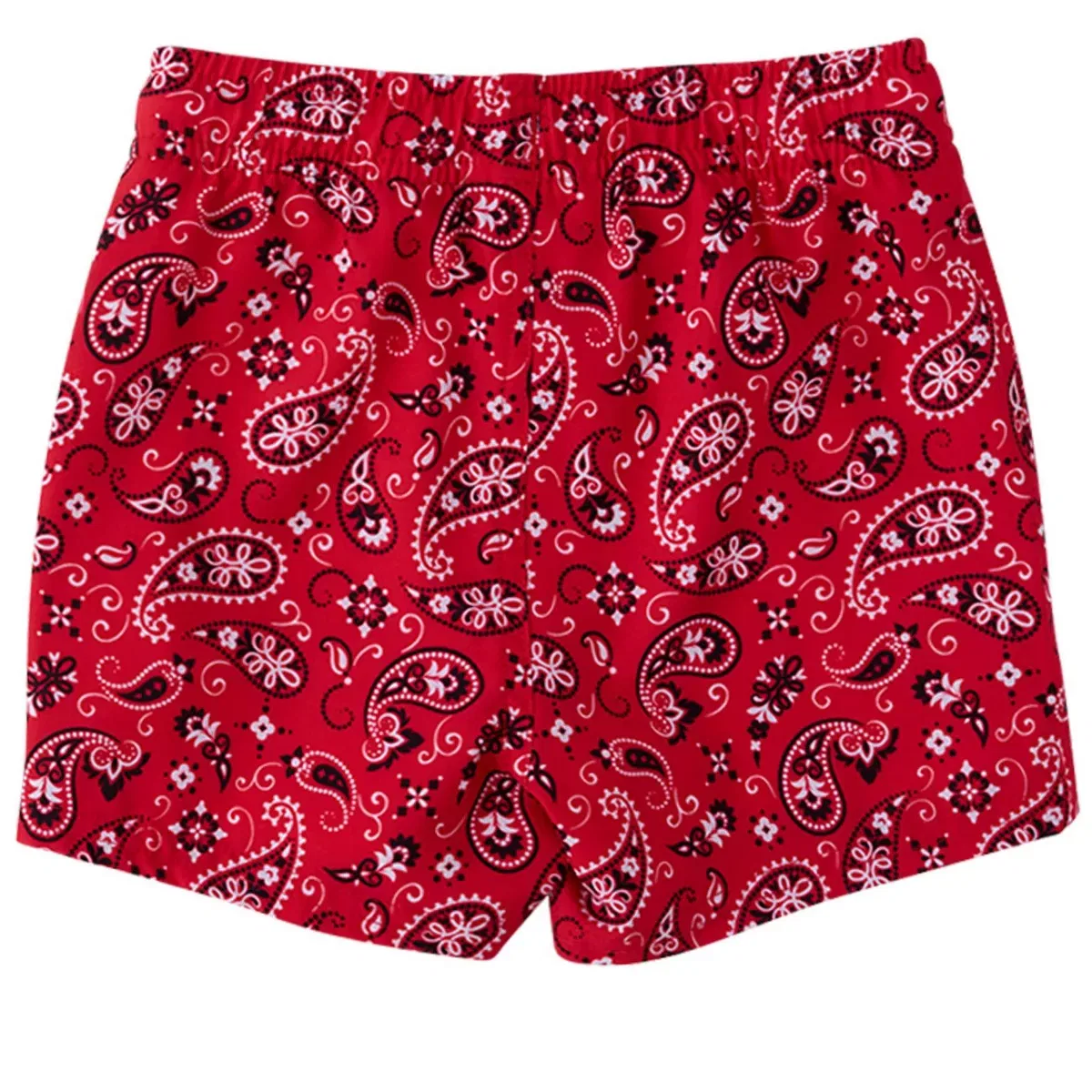 Детские плавки для мальчиков с принтом RuggedButts, Vintage Red Bandana — фото 2