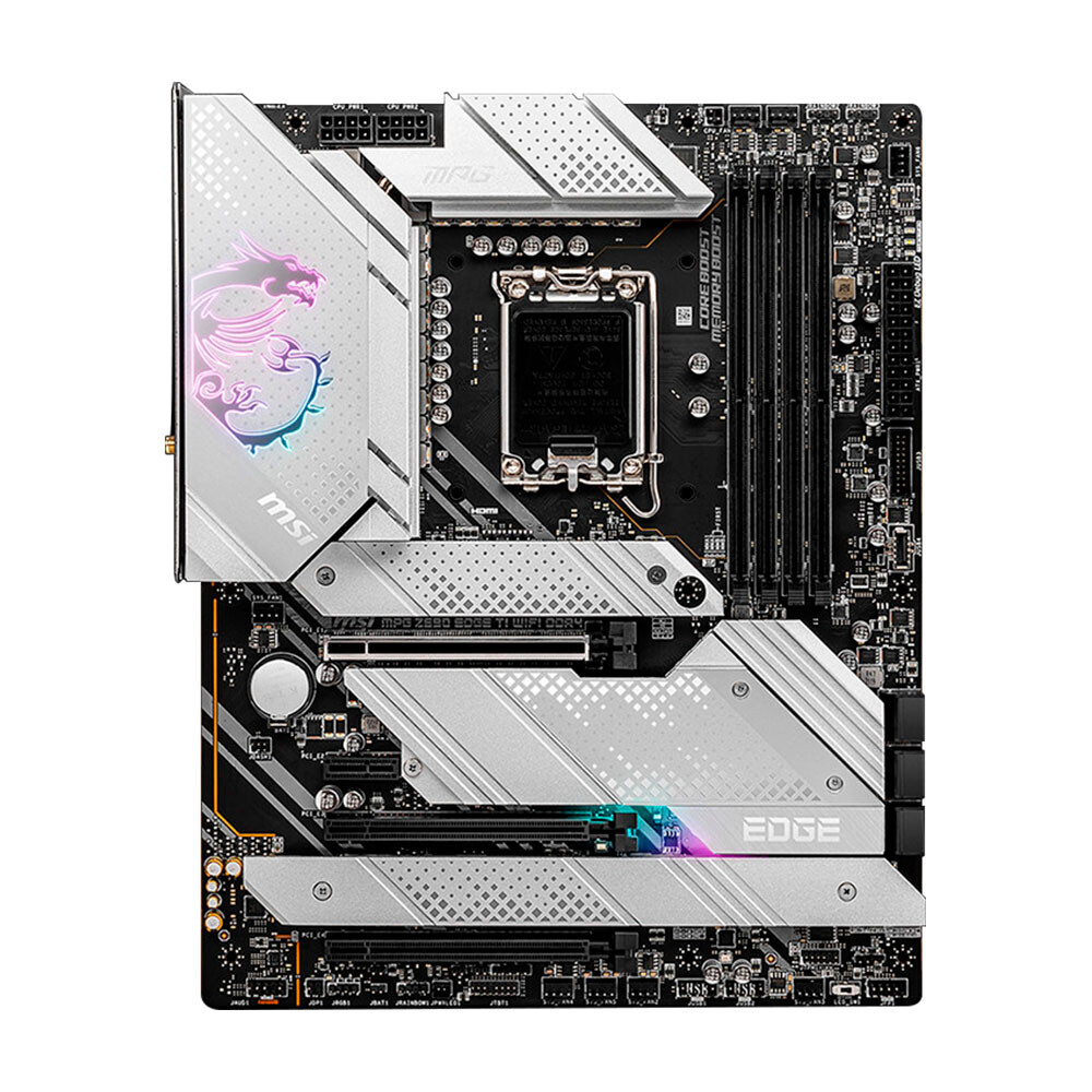 

Материнская плата MSI MPG Z690 EDGE TI WIFI DDR4, LGA 1700, DDR4, Wi-Fi, черный/серебристо-белый