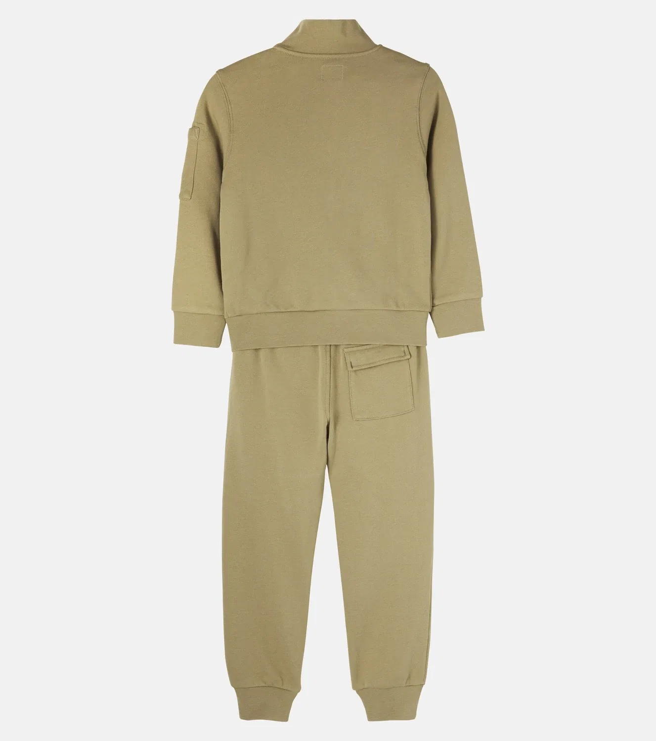 Комплект свитшота и спортивных брюк из хлопкового джерси C.P. Company Kids, Dried Herb Green — фото 2