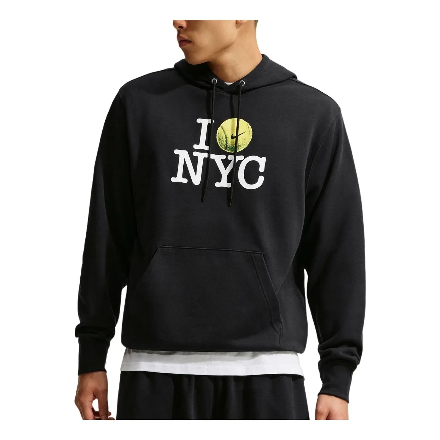 Мужское худи для тенниса Court Hoodie 'Black' Nike, черный — фото 3
