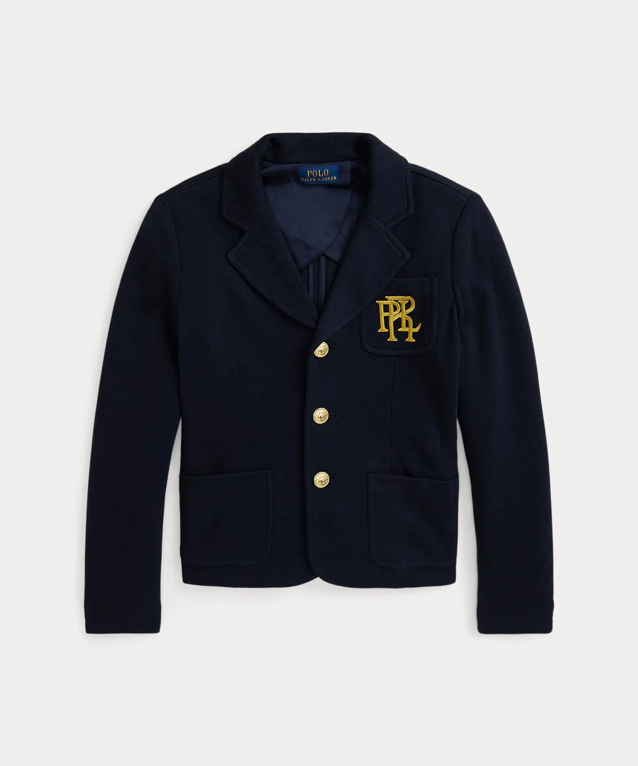 Детский жакет с логотипом, хлопковый POLO RALPH LAUREN CHILDRENSWEAR, Navy — фото 2