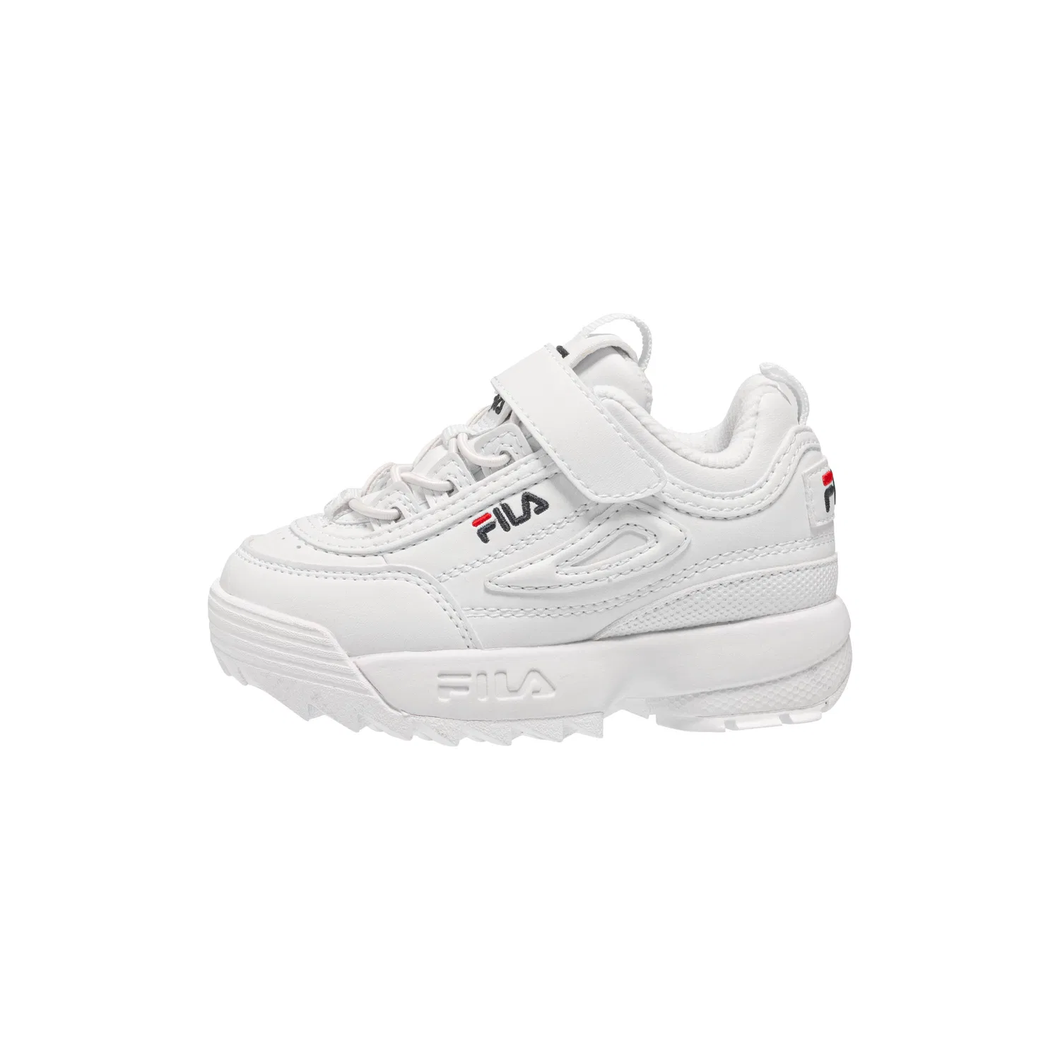 Детские кроссовки для малышей с липучкой Fila Disruptor E TDL, Weiss