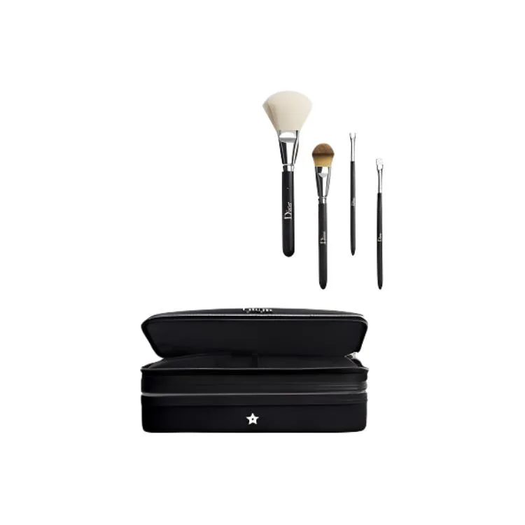 Набор из четырех кистей для макияжа, дружелюбных к коже DIOR, Makeup brush set of four