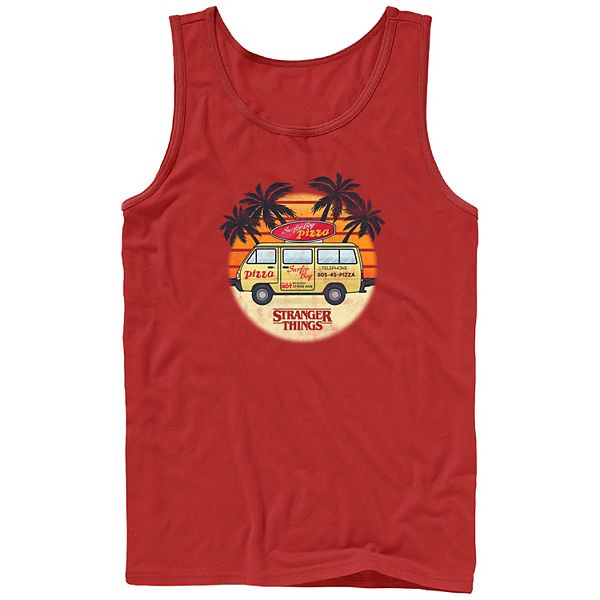 

Мужская майка с принтом Netflix Stranger Things Surfer Boy Pizza Van Licensed Character