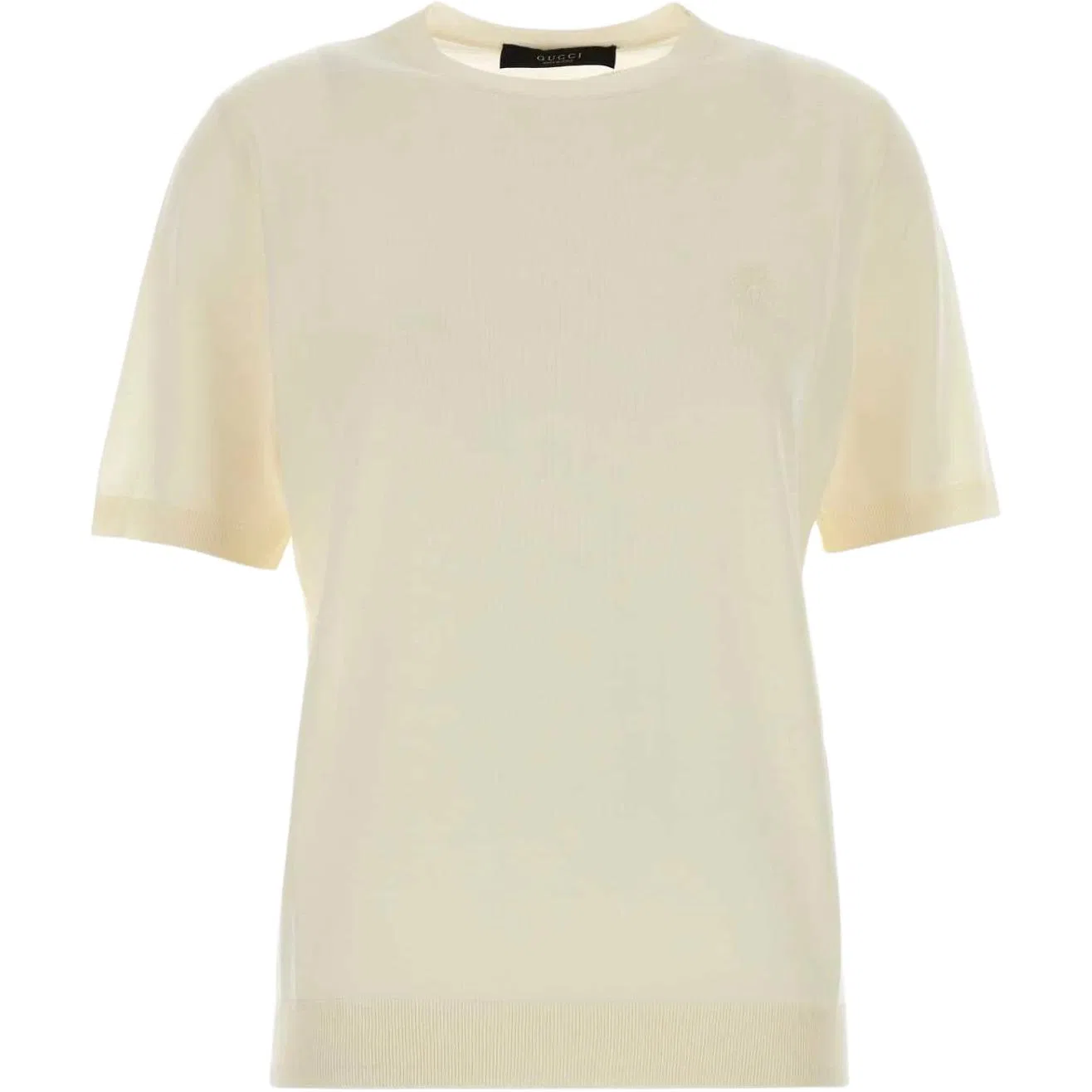 Женский свитер с круглым вырезом и прямым кроем Ivory GUCCI, Ivory