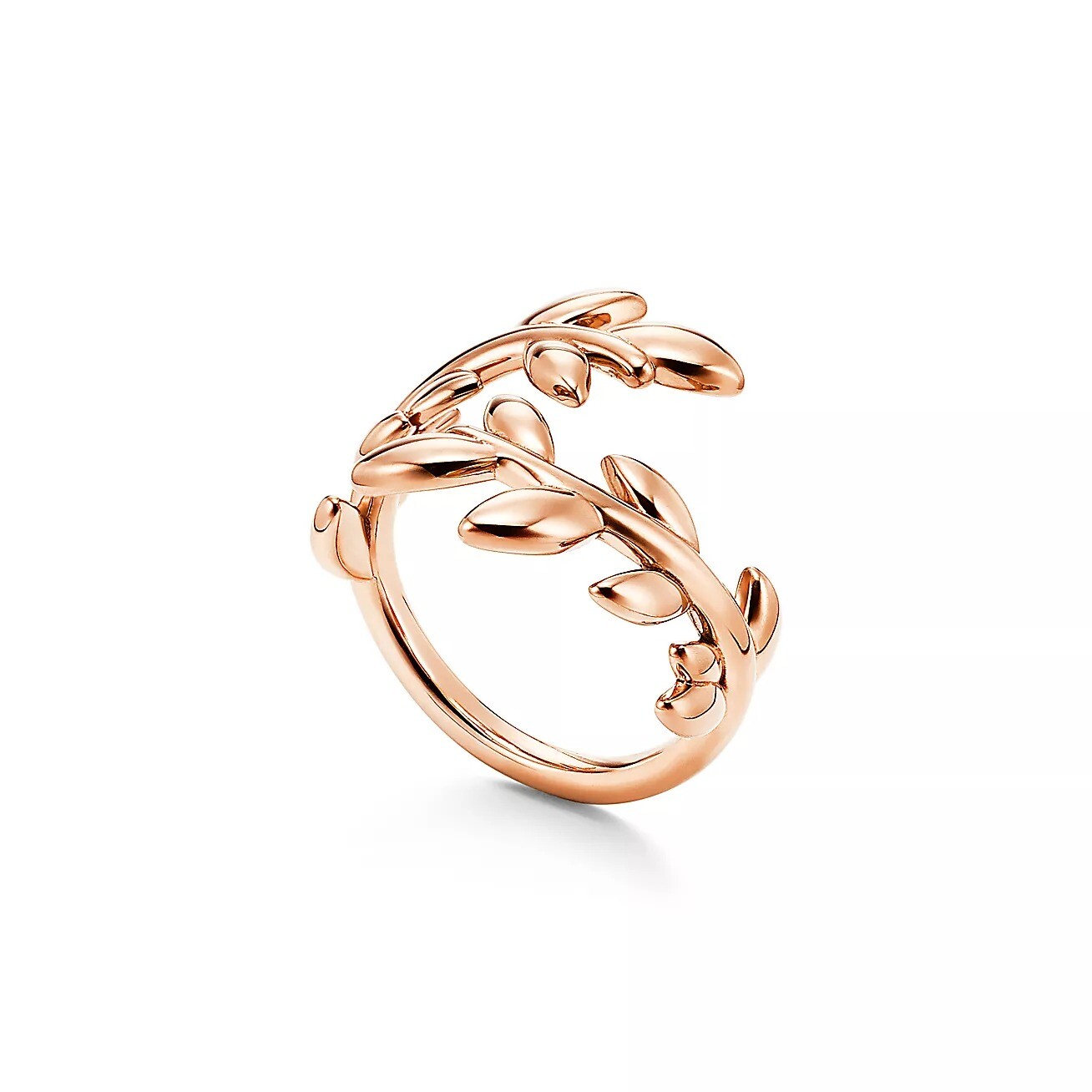 Кольцо Tiffany & Co. x Paloma Picasso Olive Leaf Bypass, розовое золото — фото 2