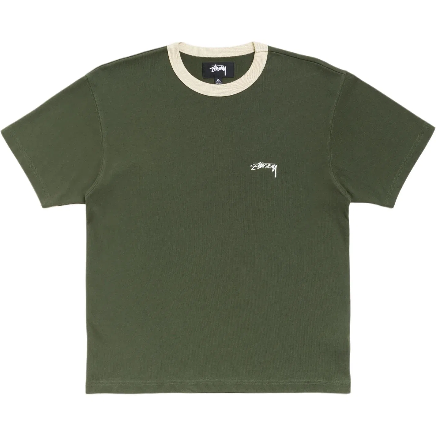 Детская футболка с круглым вырезом Stussy, Olive