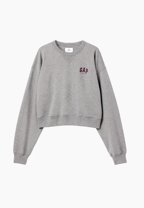 Толстовка Victoria Beckham из плотной французской махровой ткани - толстовка Gap, серый — фото 4