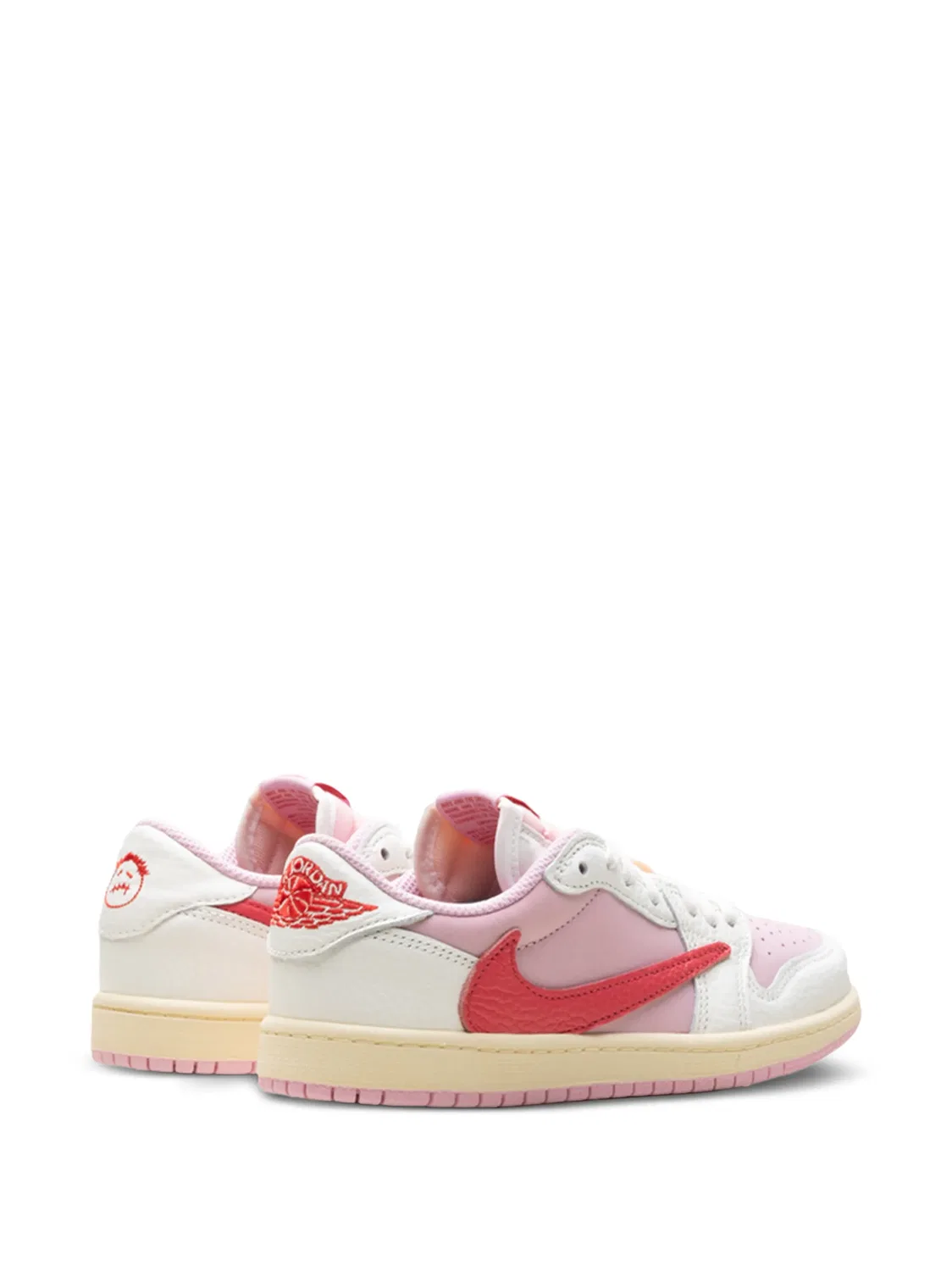 Кроссовки Air Jordan 1 из коллаборации с Travis Scott Jordan Kids, розовый — фото 3