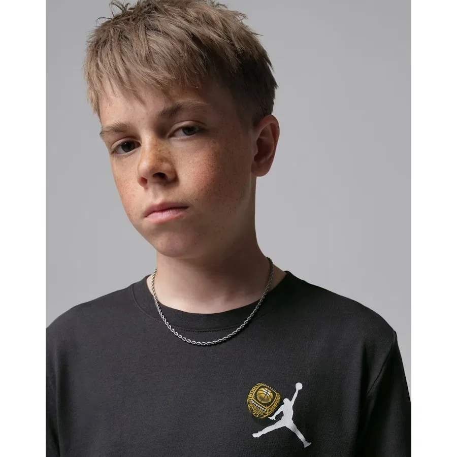 Детская футболка с принтом Nike Jordan JDB Mike's Gear, Черно-красный — фото 3