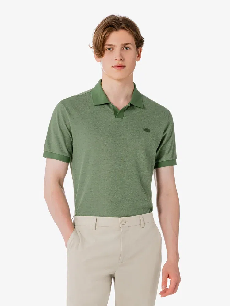 Поло мужское с открытым воротником, модель PH387E LACOSTE, Green