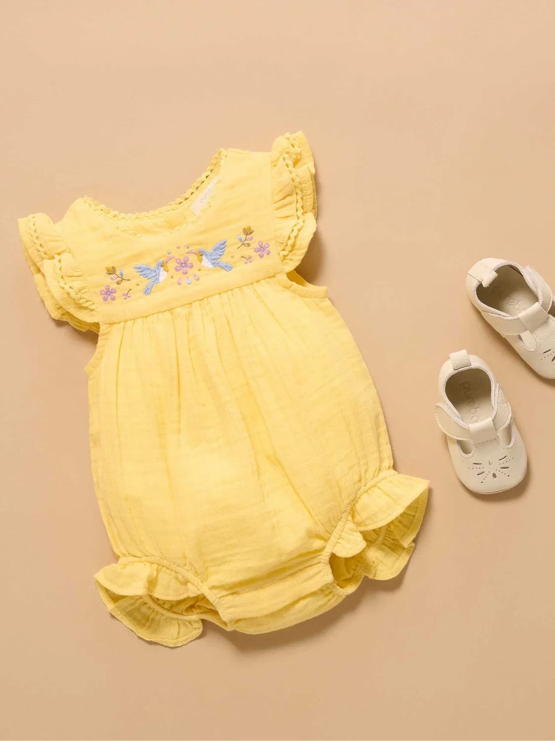 Боди Purebaby Yellow