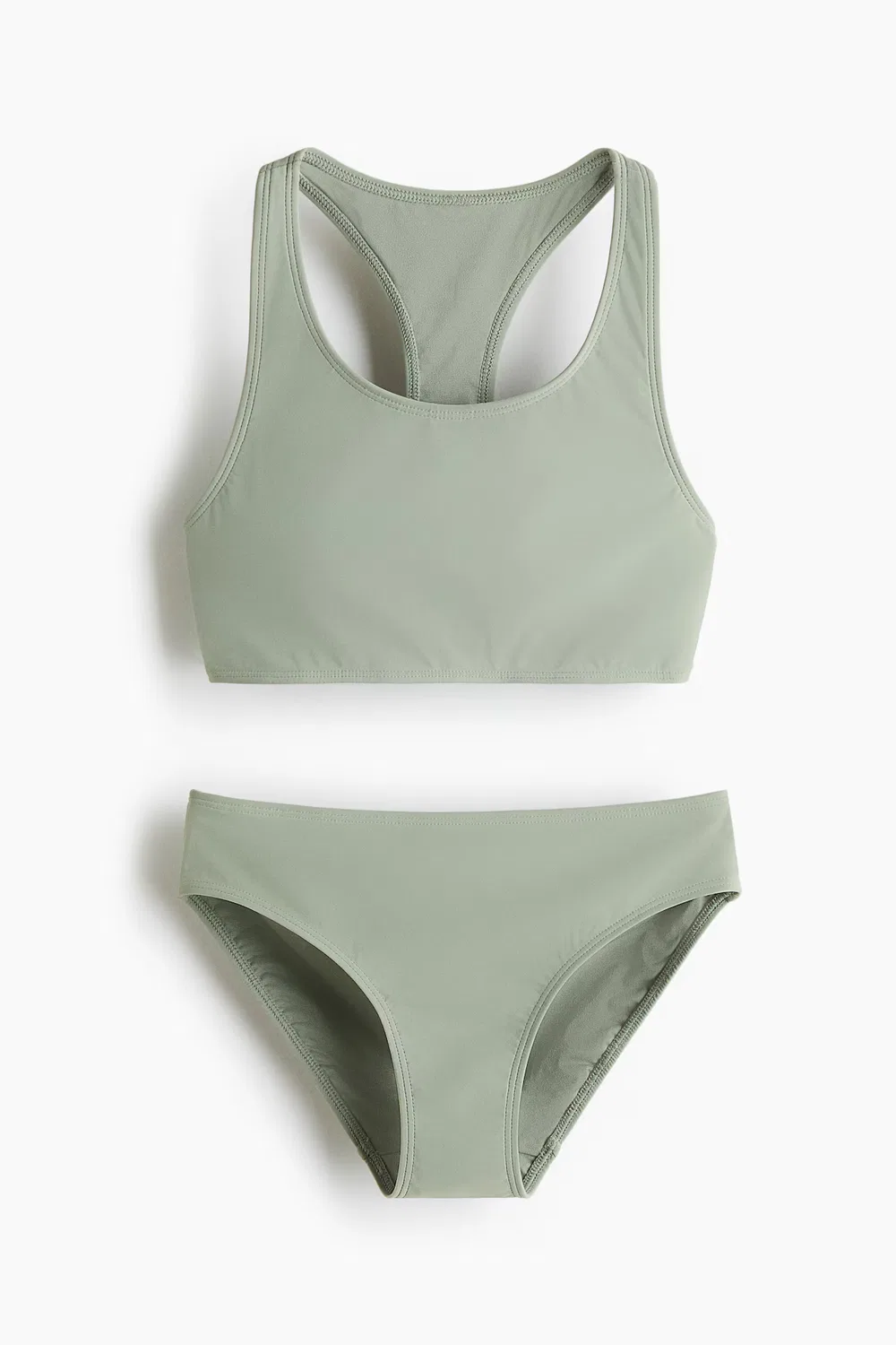 Спортивное бикини из лайкры Extra Life H&M, Helles Khakigrün
