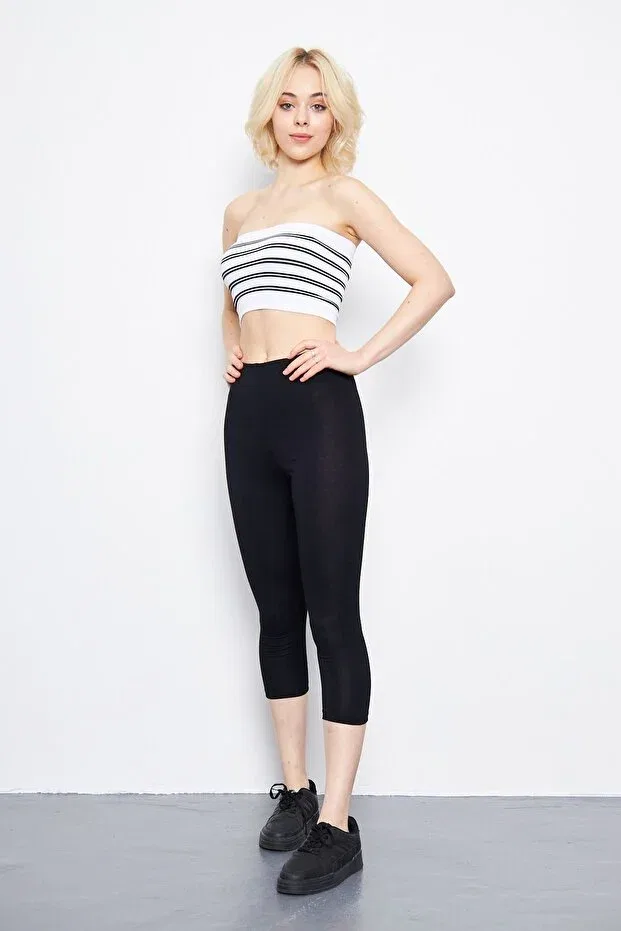 Детские леггинсы для девочек хлопковые Yhh Kids, Black — фото 4