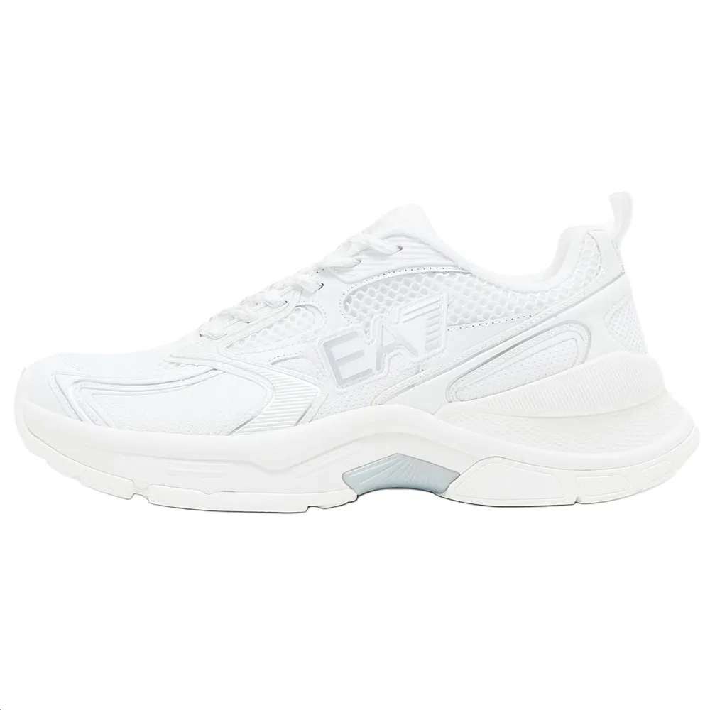 Детские кеды из кожи и текстиля EMPORIO ARMANI, White