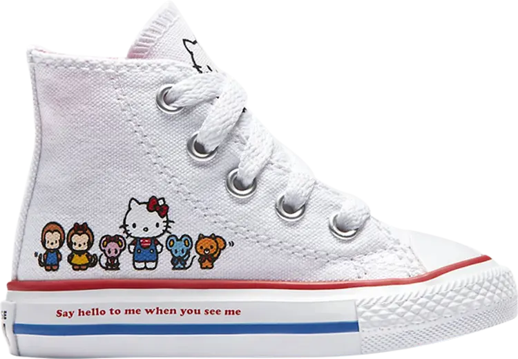 

Кроссовки Converse Hello Kitty x Chuck Taylor All Star Canvas Hi TD White, белый