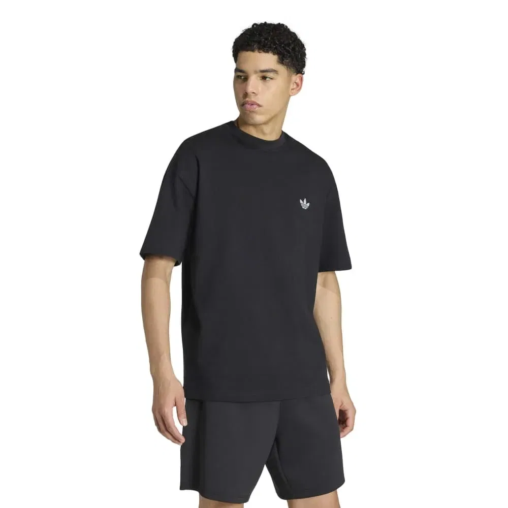 Футболка свободная с коротким рукавом Trefoil Essentials Spacer Loose Adidas Originals, черный