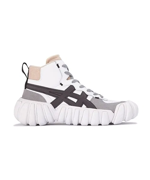 Унисекс высокие кроссовки из натуральной кожи Onitsuka Tiger DENTIGRE LL белые — фото 4