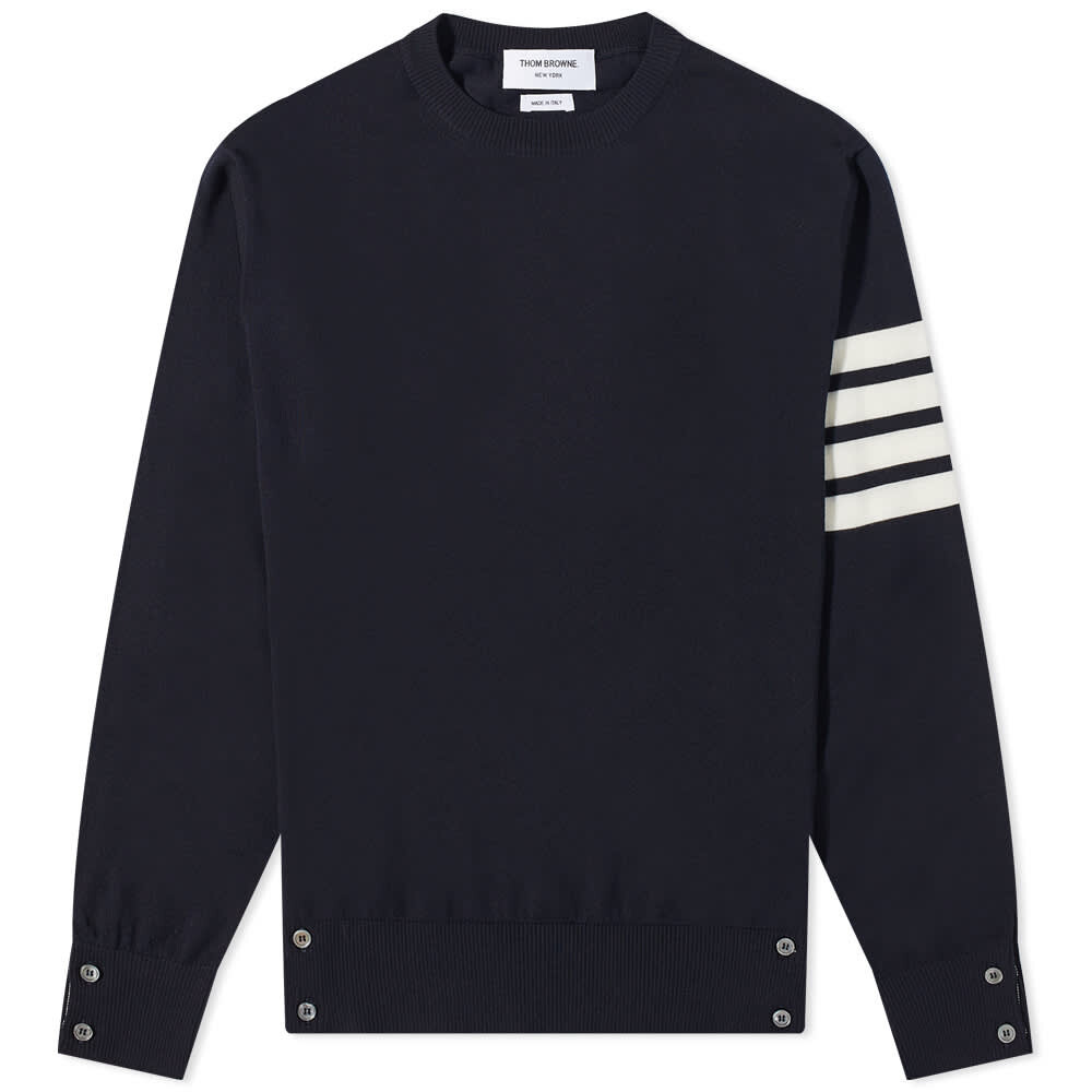 

Джемпер Thom Browne Classic Merino Crew Knit, Черный, Джемпер Thom Browne Classic Merino Crew Knit