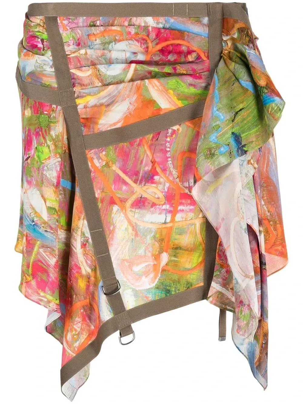 Мини-юбка O-Diantha-Print Diesel, зеленый