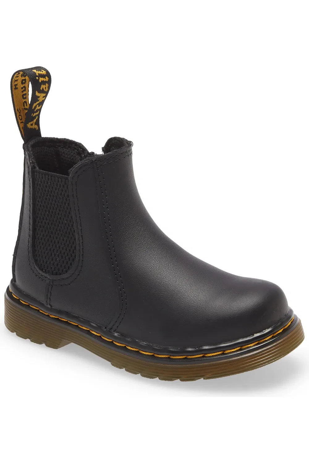 Ботинки челси Dr. Martens 2976, детские, на молнии, черные