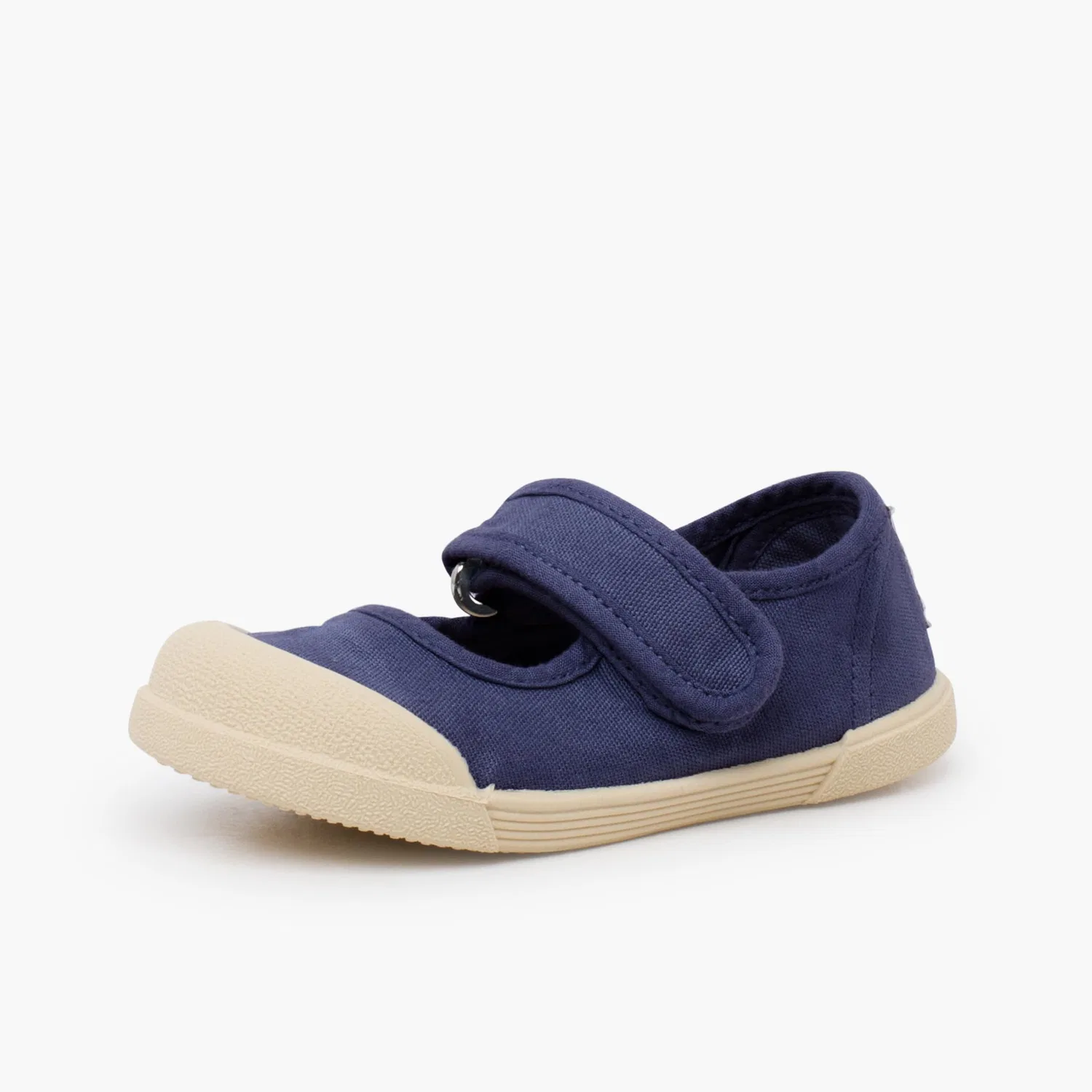 Детские балетки для девочек Barefoot Canvas Soft Strap Ballet Flats Pisamonas, Blue — фото 2