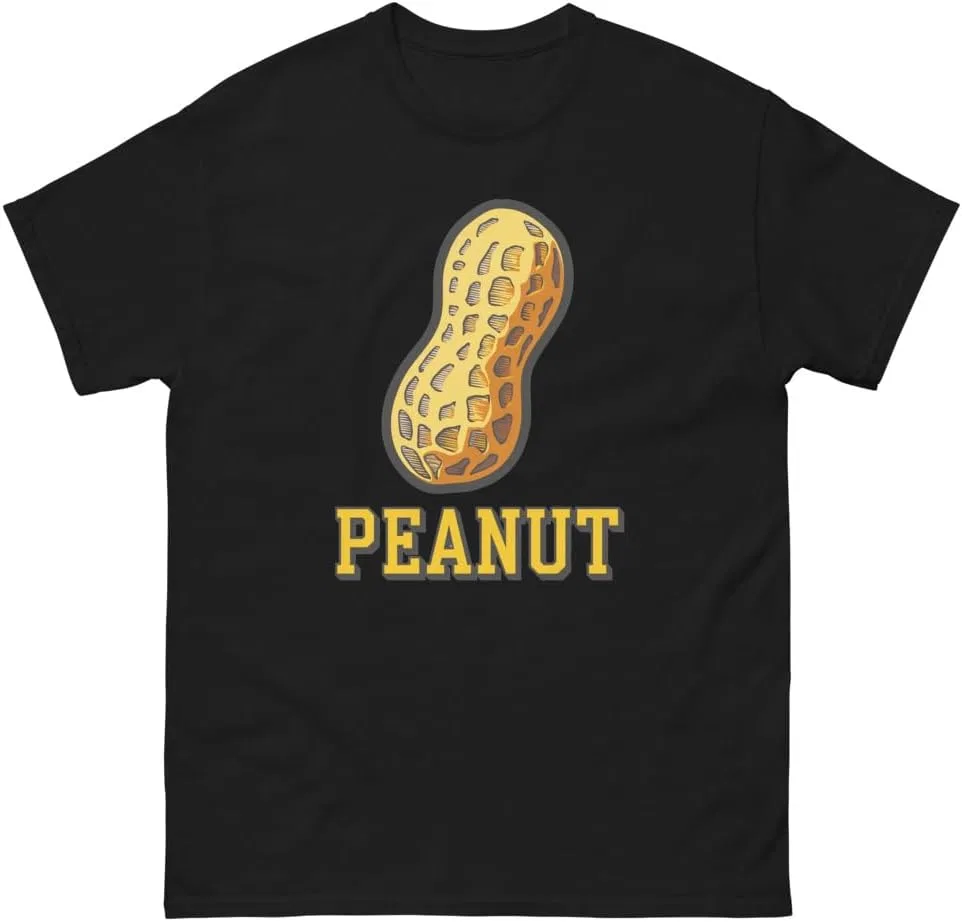 Мужская футболка с принтом Peanut Lover, Black