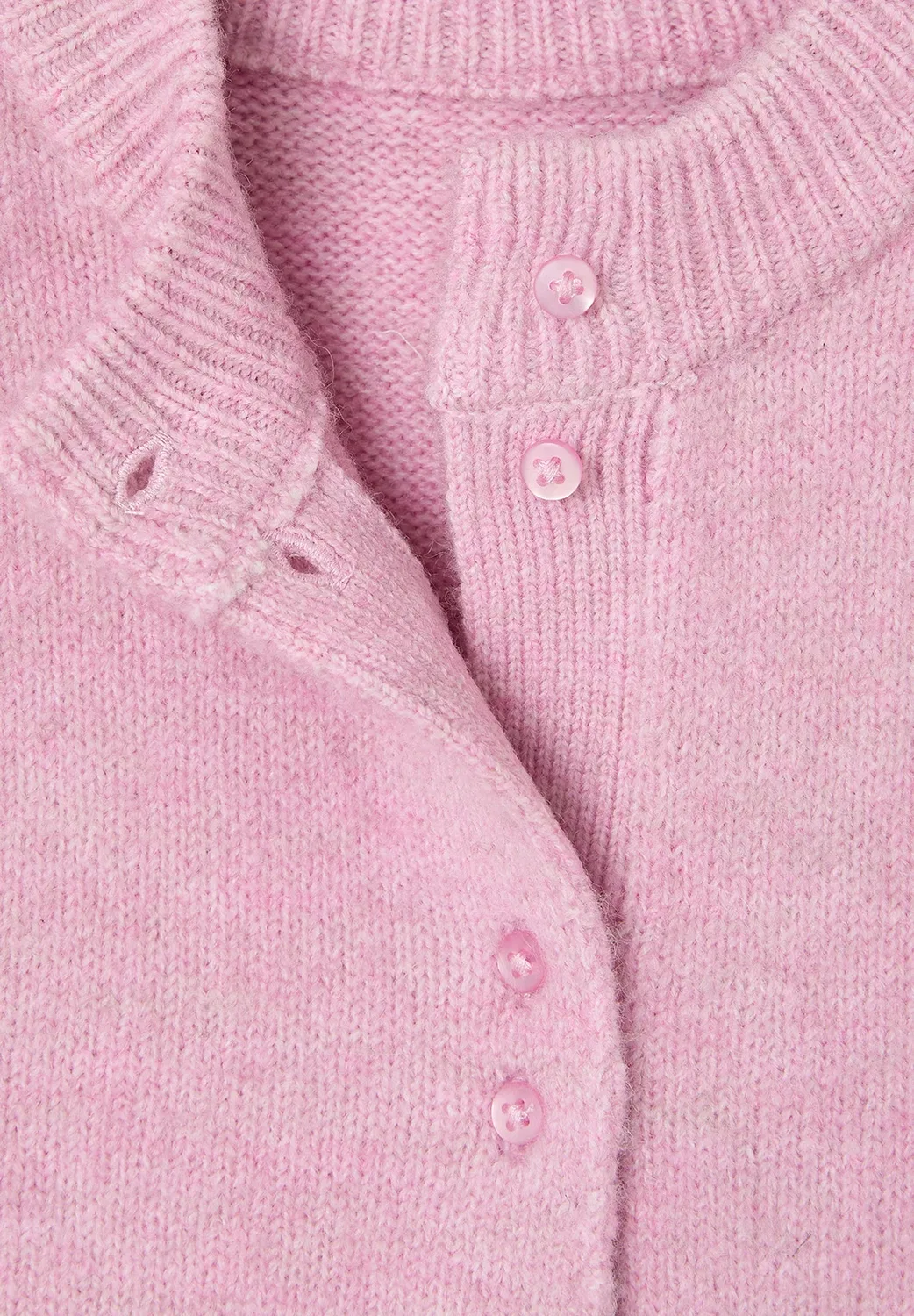 Strickweste mädchen - жилет Vertbaudet, Lila — фото 3