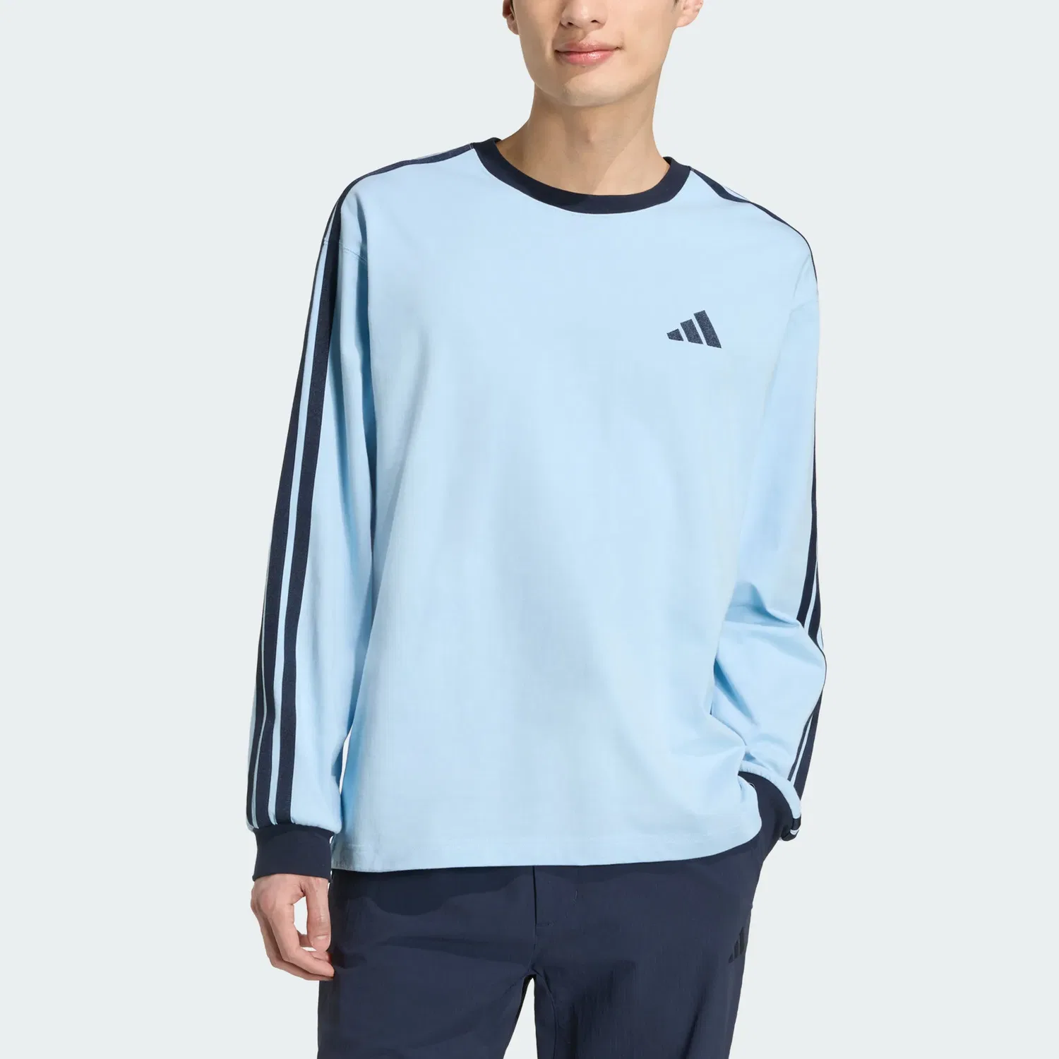 Мужская футболка с круглым вырезом Essentials Adidas, Blue — фото 3