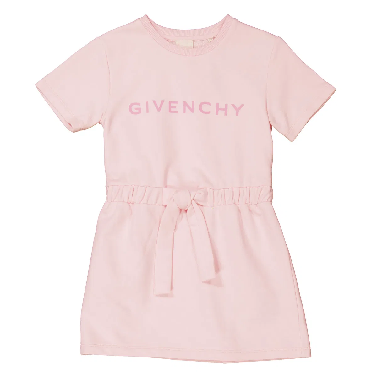 Платье из хлопкового микса с логотипом Girls Logo-Print Cotton Blend Dress Givenchy, Marshmallow