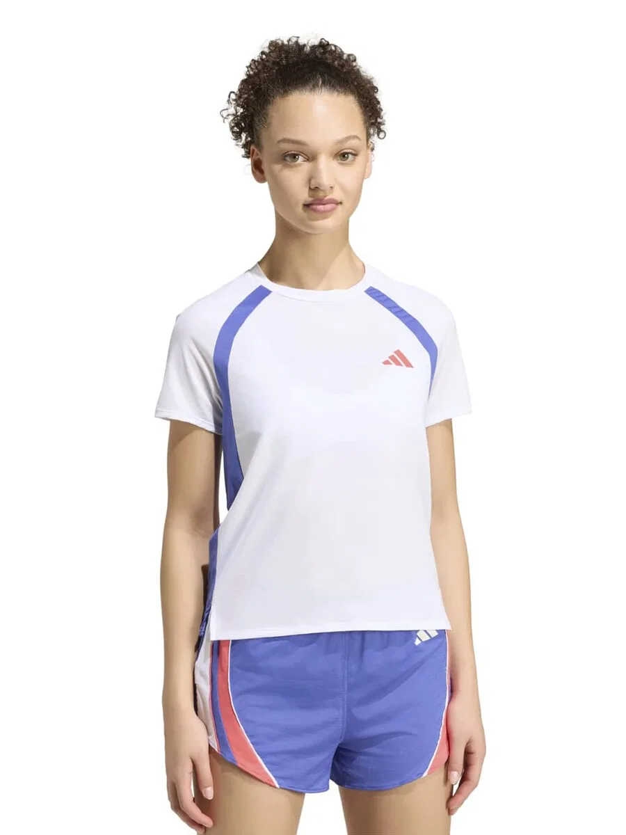 Спортивная футболка ADIDAS PERFORMANCE Performance Shirt 'ADIZERO' белого цвета — фото 2