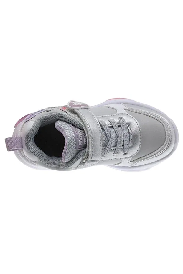 Детские кроссовки для девочек со светодиодами Beppi, Silver Gray — фото 3