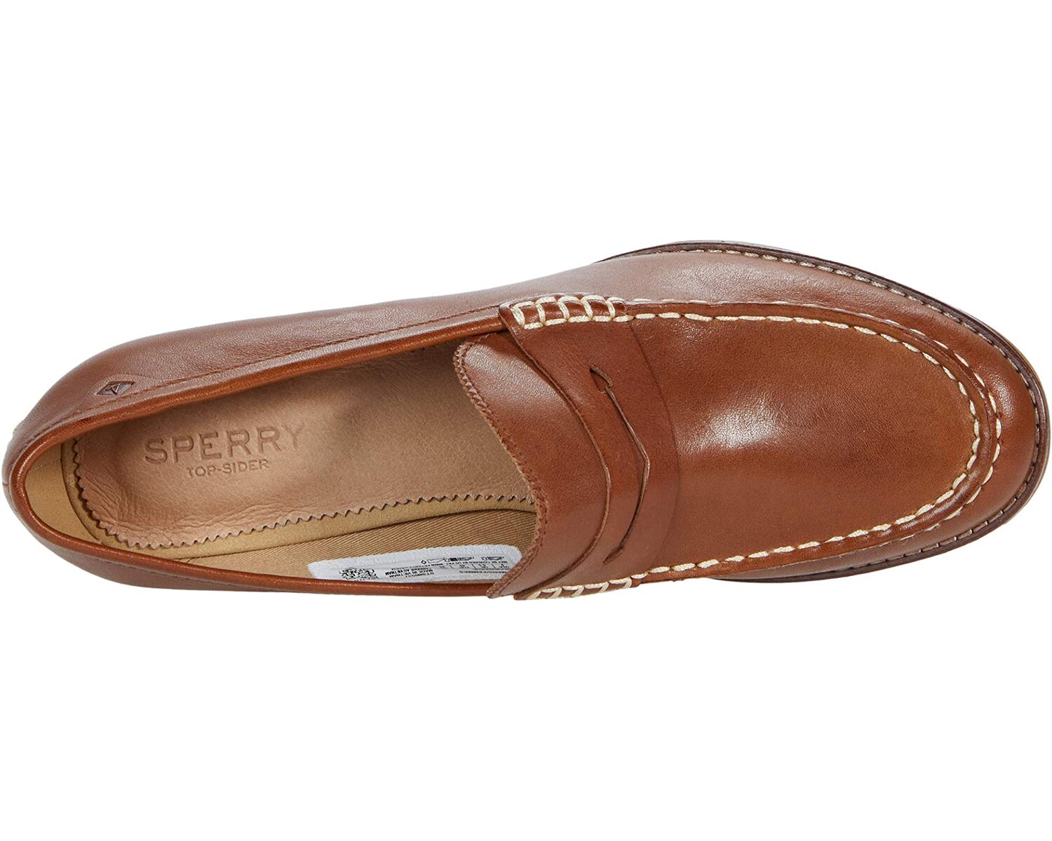 

Лоферы Seaport Penny Heel Leather Sperry, тан