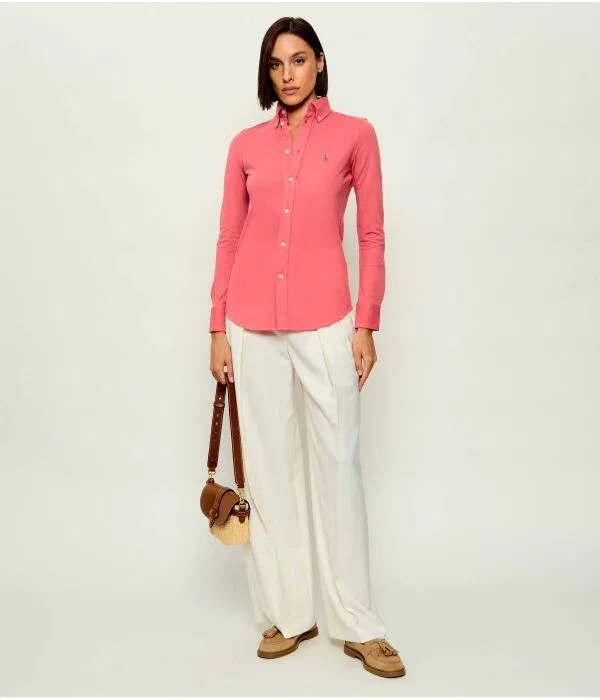 Женская рубашка Regular Fit Oxford Polo Ralph Lauren, Rosa — фото 2