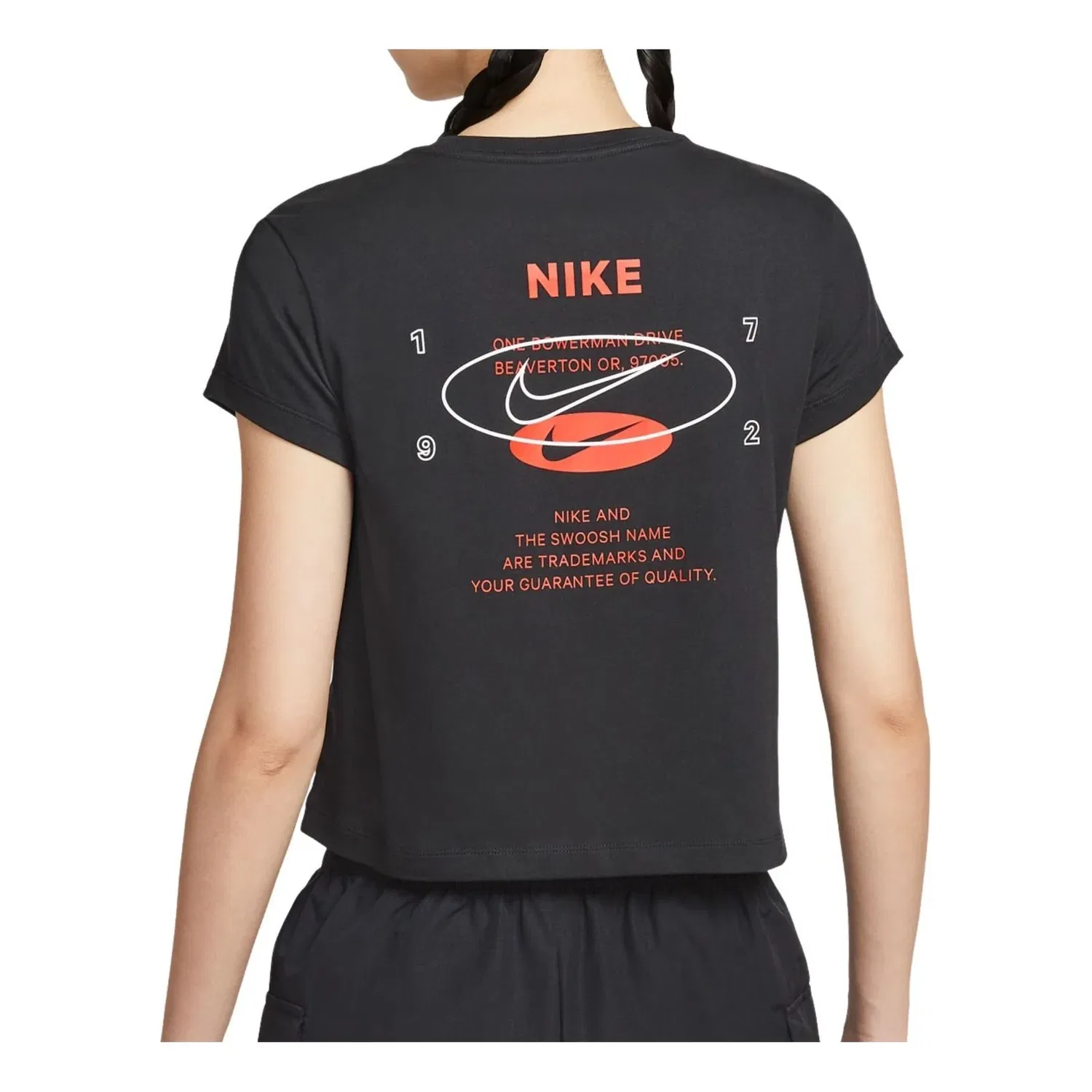 Женская футболка Sportswear graphic T-shirt 'Black' Nike, черный — фото 2