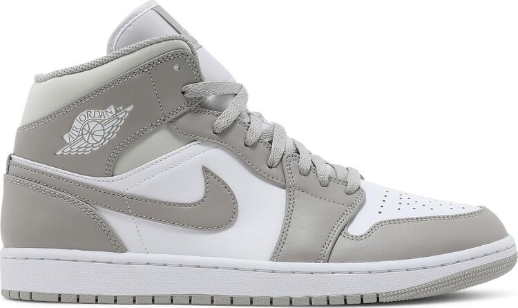 

Кроссовки Air Jordan 1 Mid College Grey, серый