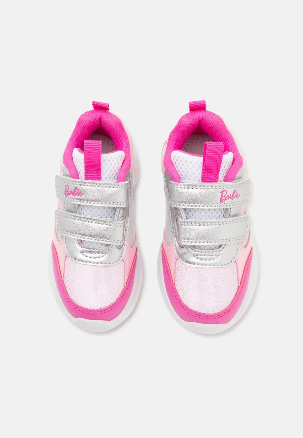 Кроссовки Barbie girl light Primigi, Silver-Coloured/Pink — фото 4