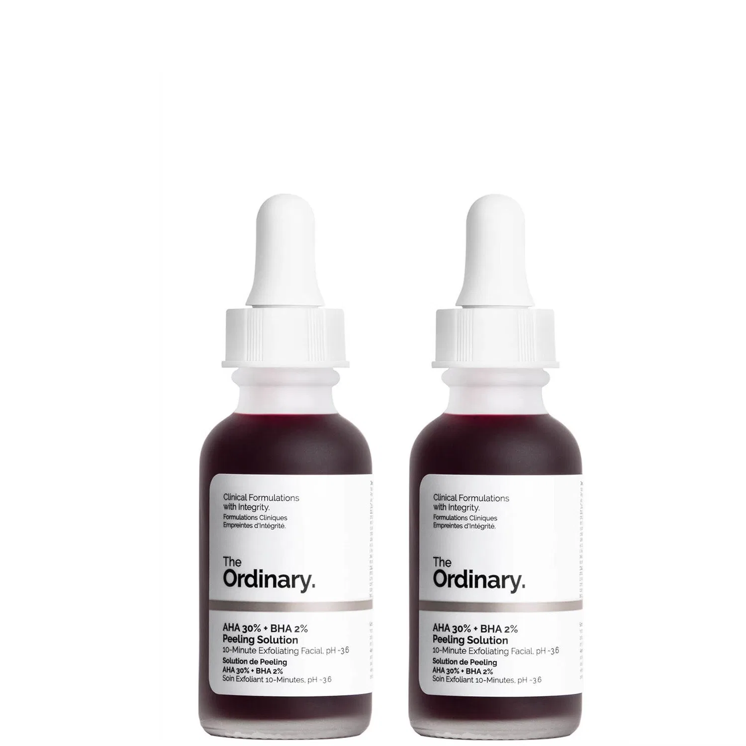 Набор пилингов-масок AHA 30% и BHA 2% Peeling Solution Duo The Ordinary